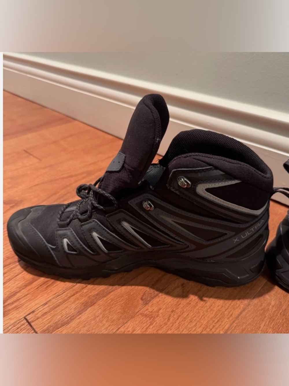 Salomon X Ultra Mid GTX Hiking Boots Men’s 12 Black Gore-Tex Waterproof - Picture 7 of 12